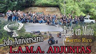 2do ANIVERSARIO | LAMA ADJUNTAS | Bosque Guilarte | Ruta en Moto @SoyTribu