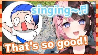 【ENG SUB】hinano is impressed by marutake's too good singing.【vspo /tachibanahinano/marutake/gta】