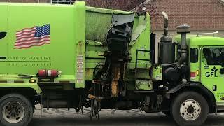 Fun with Garbage trucks, guys are working hard today...