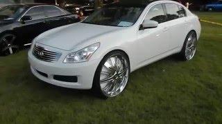 Infiniti G37X on 26" Dub Floaters Walk Around #WhipPaparazzi