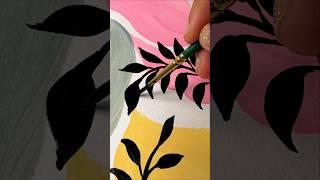 Boho painting  Simple canvas painting | Gouache / Acrylics | Satisfying videos | Asmr | Art