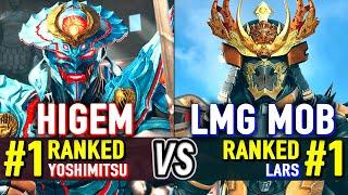 T8  HIGEM (#1 Ranked Yoshimitsu) vs LMG MOB (#1 Ranked Lars)  Tekken 8 High Level Gameplay