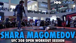 Shara Magomedov Shows WILD Flashy Strikes in Entertaining UFC 308 Open Workout Session