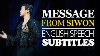 SIWON CHOI | ENGLISH SPEECH 2023 with subtitles