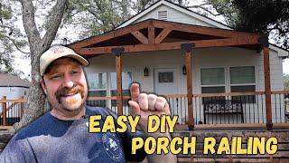 Easy DIY Cedar Porch Railing