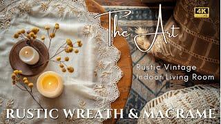 Embrace Rustic Charm: Transform Your Living Space with Luxury Elegance Rustic Wreath & Macrame Decor