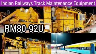 RM80-92U || Indian Railways Track Maintenance Equipment in Kirnahar Railway Station 2023