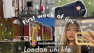 First week of Uni 🫧| Goldsmiths London Uni life