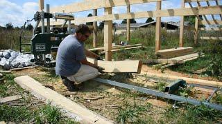 Homestead Barn Build - Episode 4.......Milling the lumber