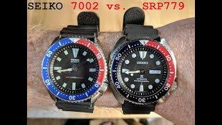 SEIKO DIVER SHOOTOUT:  VINTAGE 7002 vs. NEW SRP779 Prospex TURTLE