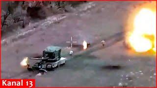 Ukrainian soldier brilliantly destroys Russian tank with Javelin, but it was dangerous