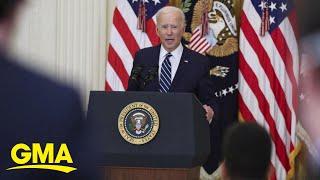 Biden faces pressure to address border crisis in 1st press conference l GMA