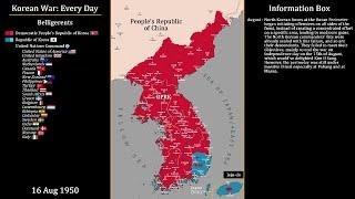 Korean War/6·25 전쟁 (1950-1953): Every Day Map