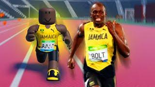 USAIN BOLT Plays Track and Field Infinite Roblox