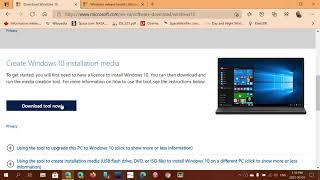 Windows 10 online ISO download with media creation tool March 1st 2021