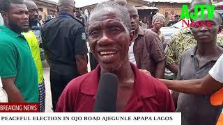 Peaceful election in ojo road ajegunle