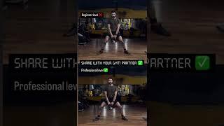 BEGINNERS Level  VS PROFESSIONAL LEVEL  - SUMO SQUAT WITH KETTLEBELL. #fitness #trending #explore