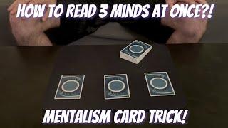 Triple Mind Read - Amazing Mentalism Card Trick Performance/Tutorial