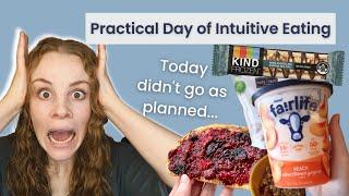 Intuitive Eating in Real Life | Dietitian's Practical Full Day of Eating