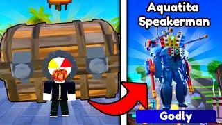 NEW GODLY FROM AQUA CRATE! OPENED 50+ CASES  | Roblox Toilet Tower Defense