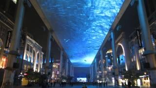 Shopping Mall (The Place) with Amazing LCD Ceiling Video Display - Beijing - Ocober 2012