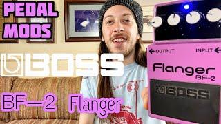 Boss BF-2 Flanger Mods: New Caps, OpAmps, LEDs