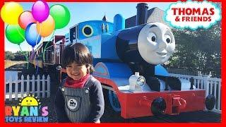 THOMAS AND FRIENDS Train Rides for kids at ThomasLand Amusement park