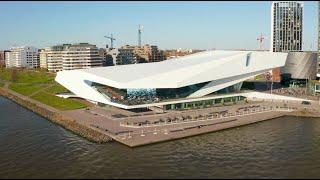 Aerial Views of Amsterdam Eye Film Museum