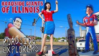 Muffler Men & Roadside Giants in Illinois - Vanna Whitewall - Atlanta's Bunyon Giant - MidQwest 35