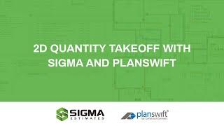 2D Quantity Takeoff with Sigma and Planswift