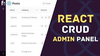 Build React CRUD Admin panel with Ant Design | Refine Tutorial | React Admin Crash Course