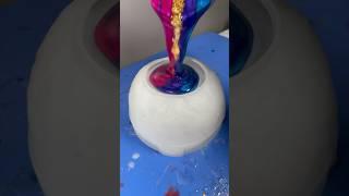 Resin Pour Like A Pro  Split Cup #shorts #resinart #resin #satisfying