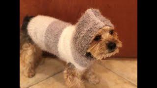 DIY KNIT Seamless Doggy Hoodie Sweater