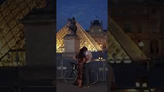 Date night in Paris #shorts #paris #louvre #midnightinparis