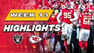 Kansas City Chiefs vs Las Vegas Raiders Game Highlights | NFL 2024 Season - Week 13