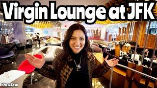 Virgin Clubhouse JFK Airport Lounge Tour using Priority Pass #travel #airport @Virgin