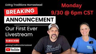 Our First EVER Livestream!