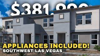 NEW Las Vegas Townhomes Tour: Tempo Trails by DR Horton | Affordable 3 Bed 2.5 Bath from $382K