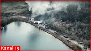 Russian assault brigade is ambushed by a lake in Kursk - Over 100 soldiers, 28 equipment are struck