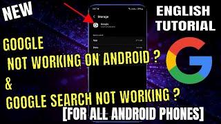Google Not Working On Android || Google Search Not Working Android/Samsung [Fixed]