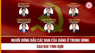 Người đứng đầu các Ban của Đảng ở Trung ương sau khi tinh gọn | THƯ VIỆN PHÁP LUẬT