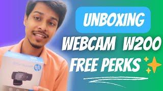 I got this Free perk ️ | IT company WILP - Rishav hacx | Unboxing HP W200 Webcam