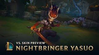 Nightbringer Yasuo | VS. Skin Preview - League of Legends