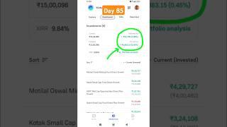 My mutual fund portfolio live revealed day 85 #mymutualfundportfolio #mutualfunds #portfolio #shorts