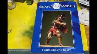 Gladiator Thraex, Unboxing Pegaso 90mm figure