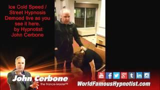 Hypnotist John Cerbone The Trance-Master - Street Induction Hotel Lobby Live Demo 2 - 2-2017