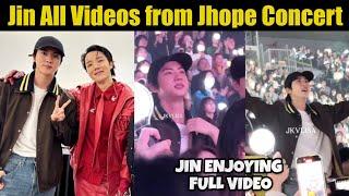 BTS Jin All Videos from Jhope Concert  Jin Crazy Enjoying at Jhope Concert