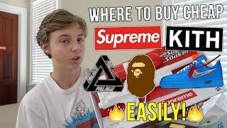 HOW TO GET HYPEBEAST CLOTHES FOR CHEAP! (Supreme, Bape, Kith, Yeezy, Etc.)