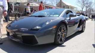 Lamborghini Gallardo, Vantage, Boxster Spyder, Ferrari 328 GTS - Cars and Coffee
