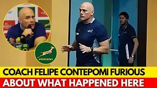 CONTEPOMI LOSES PATIENCE WITH SOUTH AFRICAN JOURNALIST | SPRINGBOKS NEWS